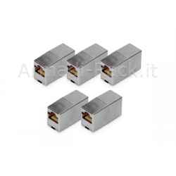 Accoppiamento modulare rj45 cat 5e, classe d - 5 pezzi
