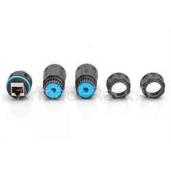 Digitus collegamento esterno cat 6a, classe di protezione ip68, collegamento da rj45 a rj45