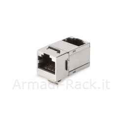 Accoppiatore schermato rj45 cat 6a classe ea angolato