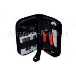 Set attrezzi assemblaggio reti e tester