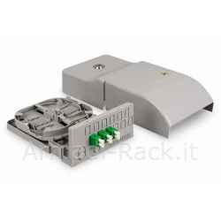 Ftth home distribution unit, 3 x lc/apc duplex