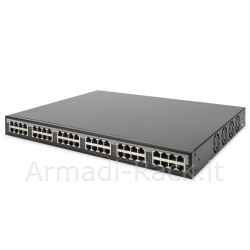 switch di rete fast ethernet poe, 48 x 10/100/1000mbps (24 x ingressi dati, 24 x uscite dati +poe)