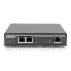 Estensore 2 porte gigabit 4ppoe extender, 802.3at, 60 w