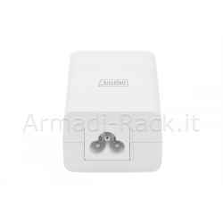 Iniettore gigabit ethernet poe++ 802.3at, 30 w piccolo alloggiamento, bianco