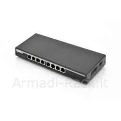 switch rete poe 8 porte 10/100/1000 gigabit