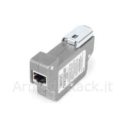 surge protector poe (rj45), montaggio su guida din, indoor