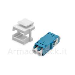 Digitus adattatore fibra ottica lc/lc duplex singlemode con modulo keystone