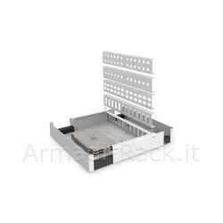 unibox fibra ottica per montaggio a parete 280 x 320 x 54 mm, grigio (ral 7035)