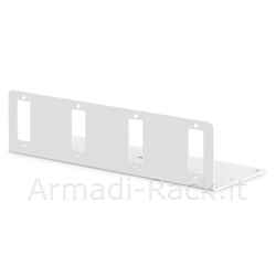 Piastra adattatore per dn-96800s-2, grigio (ral 7035) 4 sc-dx, lc-qd