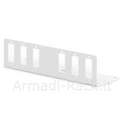 Piastra adattatore per dn-96800s-2, grigio (ral 7035) 6 sc-dx, lc-qd