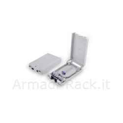 box distribuzione fibra ottica per 8 connettore sc simplex