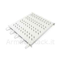 Ripiano per armadi rack 19 con gestione cavi per armadi 800 mm colore grigio