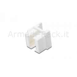 Tappo chiusura colore bianco per pannelli patch vuoti o prese lc