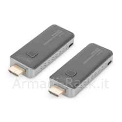 Set dispositivi wireless hdmi per presentazioni trasmettitore + ricevitore 50 mt full hd digitus