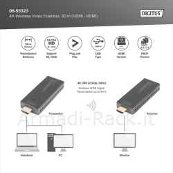 Extender video 4k wireless, 30 m (hdmi - hdmi)