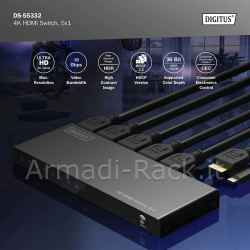 Switch hdmi 5x1 4k/60hz hdcp 2.2