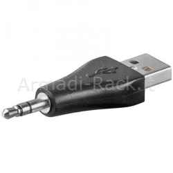 Adattatore usb "a" maschio - connettore 3,5mm. maschio