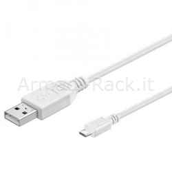 Cavo di connessione micro usb "b" - lunghezza cm. 15 schermato