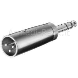 Adattatore Xlr Maschio 3 Poli - 6,35Mm Maschio 4 Poli Stereo