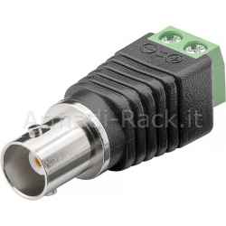 Connettore Terminal Block 2 Poli - Connettore Bnc Femmina