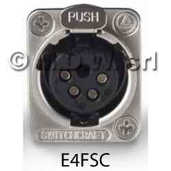 XLR 4 Pin femmina Pannello