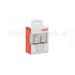Cavo usb 2.0 in blister connettori a - micro b mt 0,25
