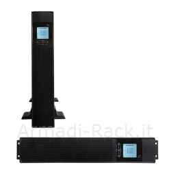 Gruppo di continuita' online a doppia conversione per rack 2000va1800w