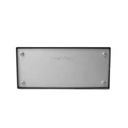 Contenitore per elettronica in lamiera verniciata con frontale e posteriore in alluminio anodizzato L 220 x P 150 x H 80 mm