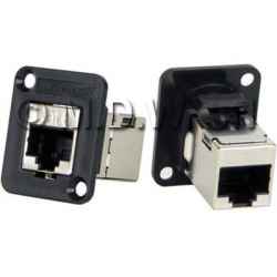 Connettore passante RJ45 CAT.6 SSTP (schrmato) F/F