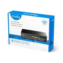 Switch poe a 4 fe con 2 uplink fe