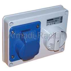 Presa interbloccata gewiss 2p+t 220 v 16a