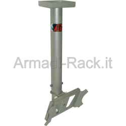 Supporto telescopico da soffitto 41/71 cm, con inclinazione regolabile da 0 a 18°