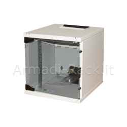 Armadio 6u 10" mm 300mx300 porta vetro colore grigio
