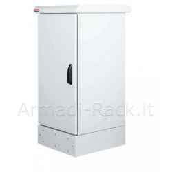 Armadio rack 19" 16u protezione ip65 misure l600 h1080 p650 con base 200mm