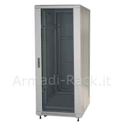 Armadio rack 19 27u (a)1388, (l)600, (p)600 colore grigio