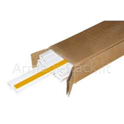 Confezione 20 canaline passacavi adesive in pvc mt 1 mm 20x10 mt 1 con coperchio scorrevole bianco (20 mt in totale)