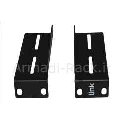 Pannello fibra ottica 19" con 24 adattatori sc duplex singlemode profondità 250 mm colore nero