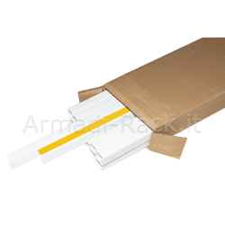 Confezione 12 canaline passacavi adesive in pvc mt 1 mm 25x25 mt 1 con coperchio scorrevole bianco (12 mt in totale)