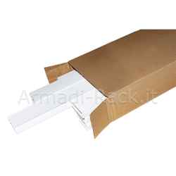 Confezione 10 canaline passacavi da muro mm 46x18 lunghezza mt 1 bianco con coperchio scorrevole (10 metri in totale)