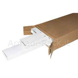 Confezione 6 canaline passacavi in pvc mm 60x25 mt 1 con coperchio scorrevole bianco (6 mt in totale)