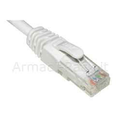 Cavo rete categoria 6a non schermato utp awg24 colore bianco halogenfree mt 1