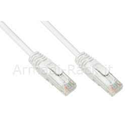 Cavo rete categoria 6a non schermato utp awg24 colore bianco halogenfree mt 1