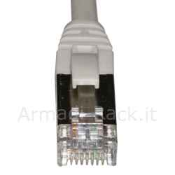 Cavo rete categoria 6 schermato f/utp colore grigio mt 2