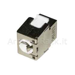 Presa rete keystone jack rj45 categoria 6 schermata tooless contatti dorati 50 micron