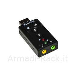 Adattatore usb-audio per microfono, casse o cuffie