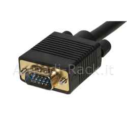 Adattatore splitter vga maschio - 2 porte vga femmina