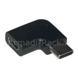 Adattatore usb-c 2.0 maschio - micro usb femmina 90°