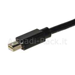 Adattatore mini displayport maschio - hdmi femmina nero