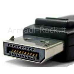 Adattatore displayport 1.2 maschio - hdmi 1.4 femmina contatti dorati 4k@30hz cm 20