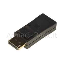 Adattatore displayport 1.2 maschio - hdmi 1.4 femmina contatti dorati 4k@30hz